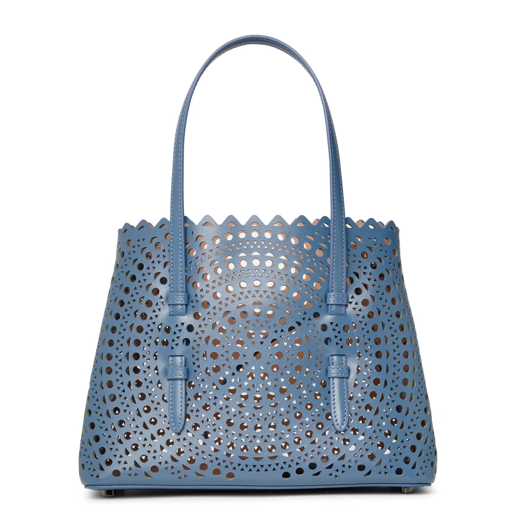 Alaïa | Mina 25 circulaire blue tote bag | Savannahs