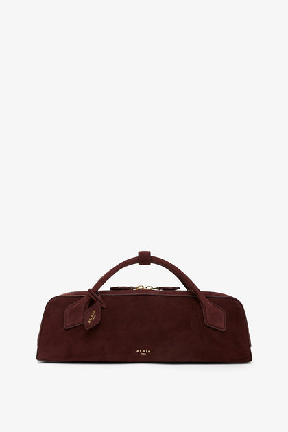 【関税&送料込】Alaia Teckel Clutch Suede Handbag ALAÏA BLACK LE TECKEL CLUTCH IN SUEDE GOATSKIN | ALAÏA PL