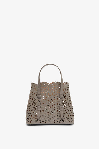 【ALAIA】MINA 20 LEATHER HANDBAG ALAÏA DUNE MINA 20 BAG IN VIENNE WAVE CALFSKIN |ALAÏA US
