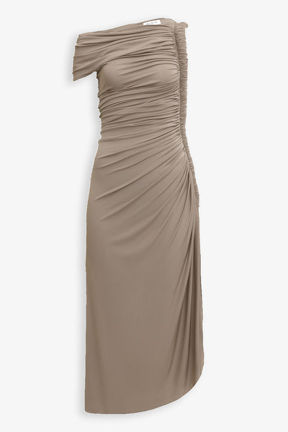 Alaïa | Draped one-shoulder jersey dress | Savannahs