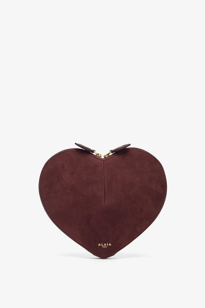 ALAIA｜Le Coeur レザー バイマテリアルバッグ Dark Green ALAÏA LE CŒUR レオパード ヘアーカーフレザー製 バッグ