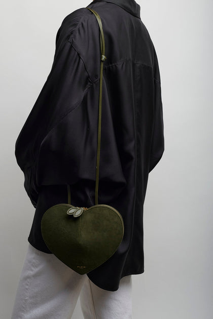 Alaia ショルダーバッグ Alaïa | Le Coeur dark green crossbody bag | Savannahs