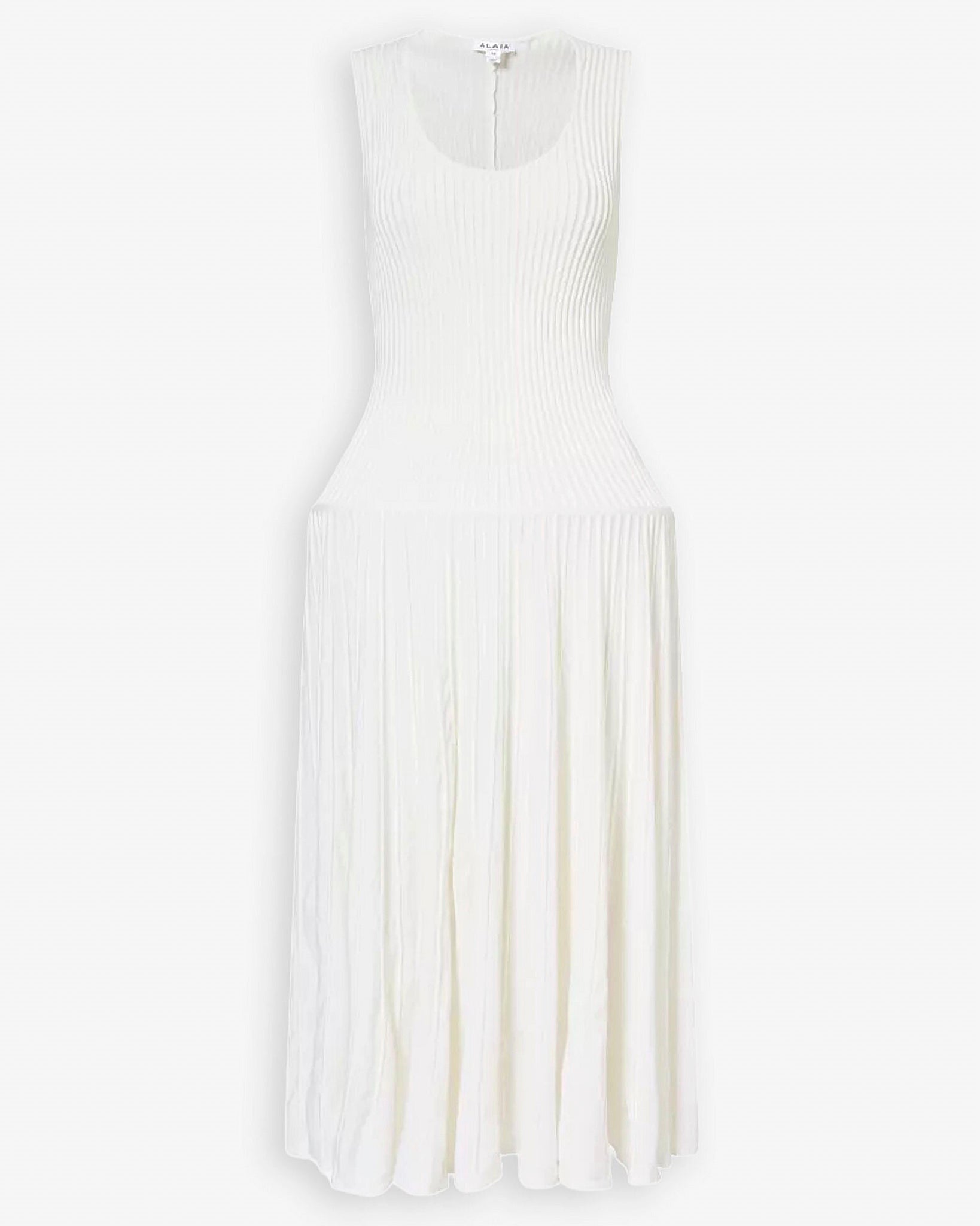 Alaïa | White knit crinoline dress Alaïa | White knit crinoline dress