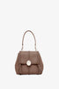 Penelope small taupe leather bag