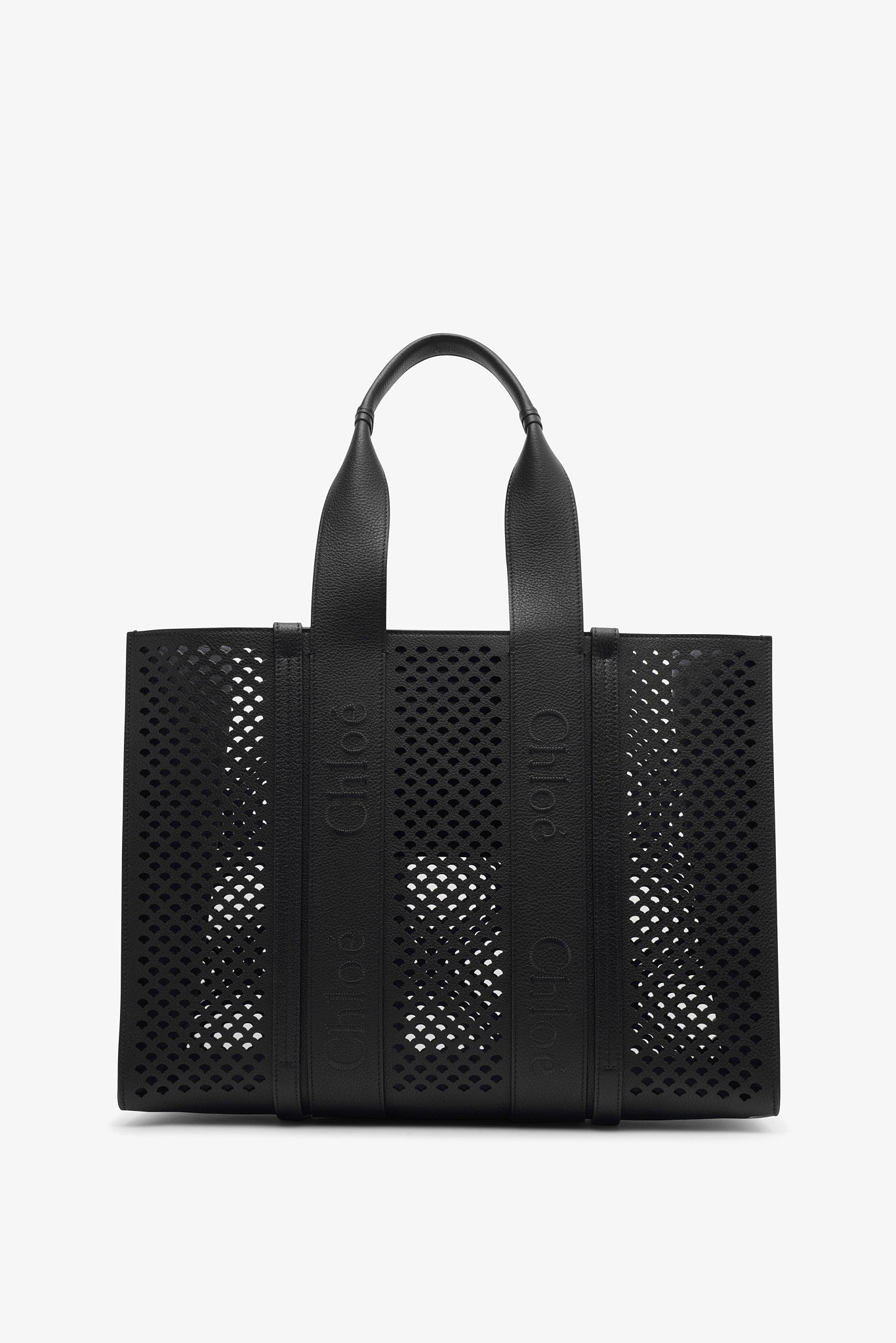 Chloé | Woody large black leather bag | Savannahs