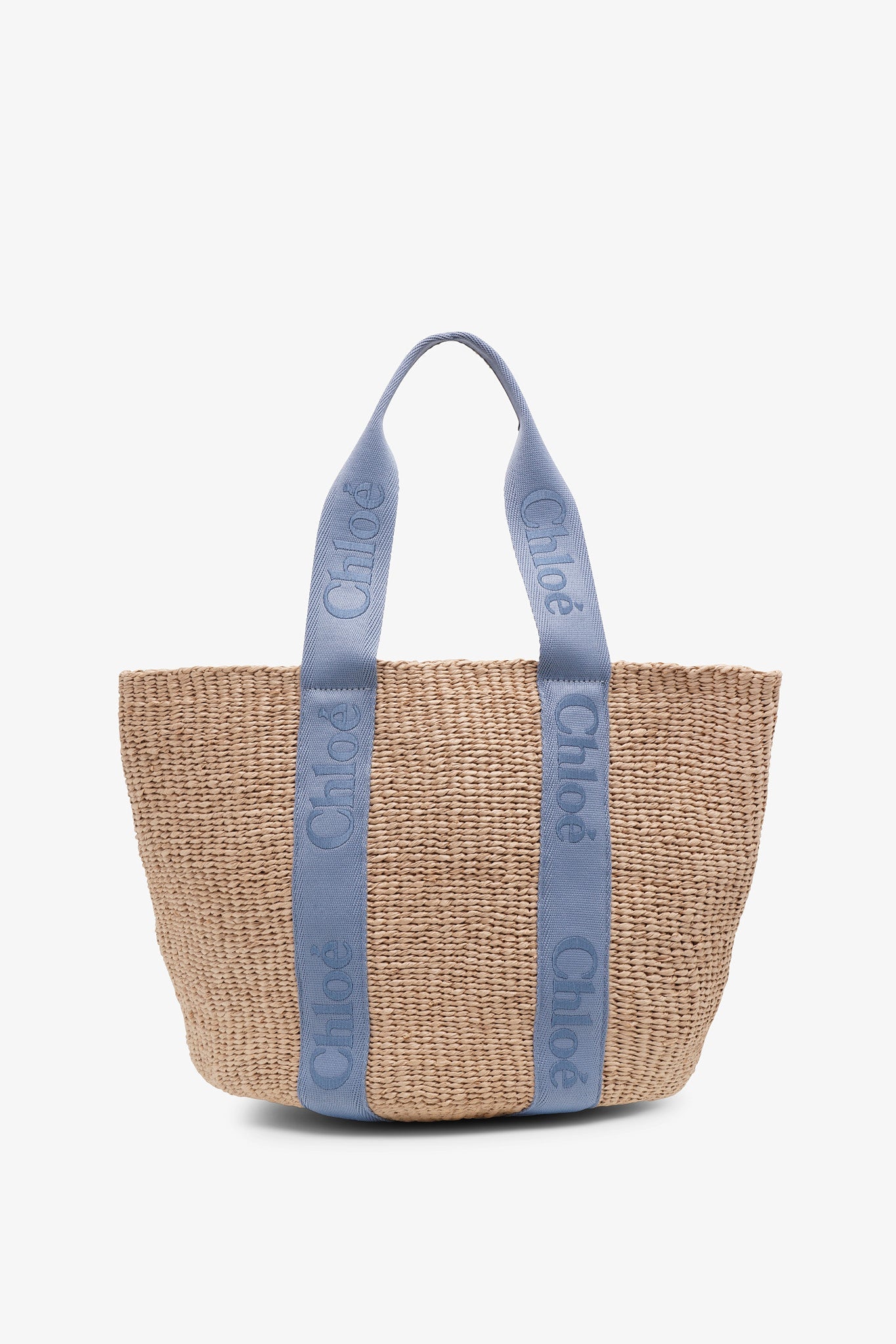 【K.yu】Chloé かごバッグ ライトブルー Chloé | Woody light blue raffia tote bag | Savannahs