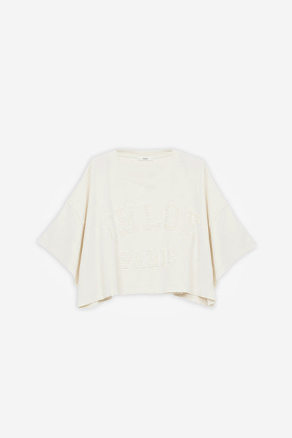 Chloé | Logo cotton jersey cropped t-shirt | Savannahs