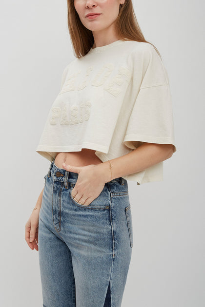 Tシャツ・カットソー Chloe' Cropped Cotton T-Shirt Chloé Cropped Cotton t-shirt | White | FARFETCH