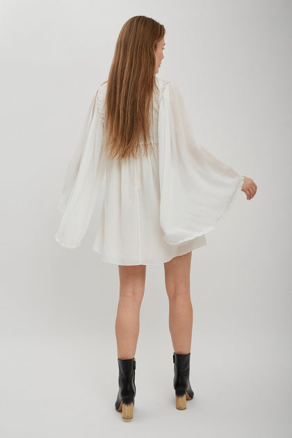 ワンピース Chloe Silk Crepon Mini Dress Chloé | Fluid silk crepon mini dress | Savannahs