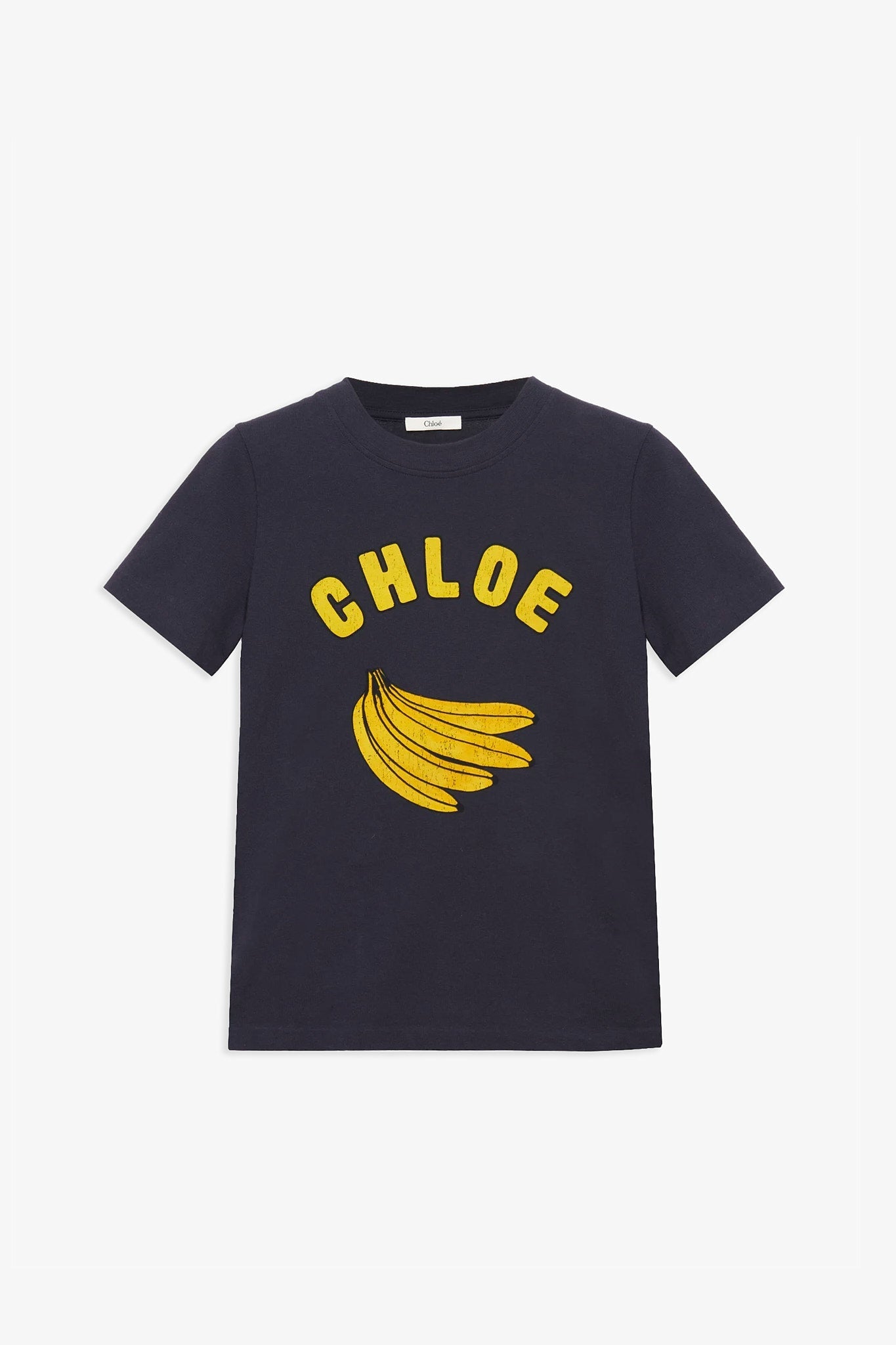 Chloe Tシャツ Crew-neck logo T-shirt in cotton jersey Orange - Chloé