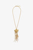 Shells pendant necklace in vintage gold