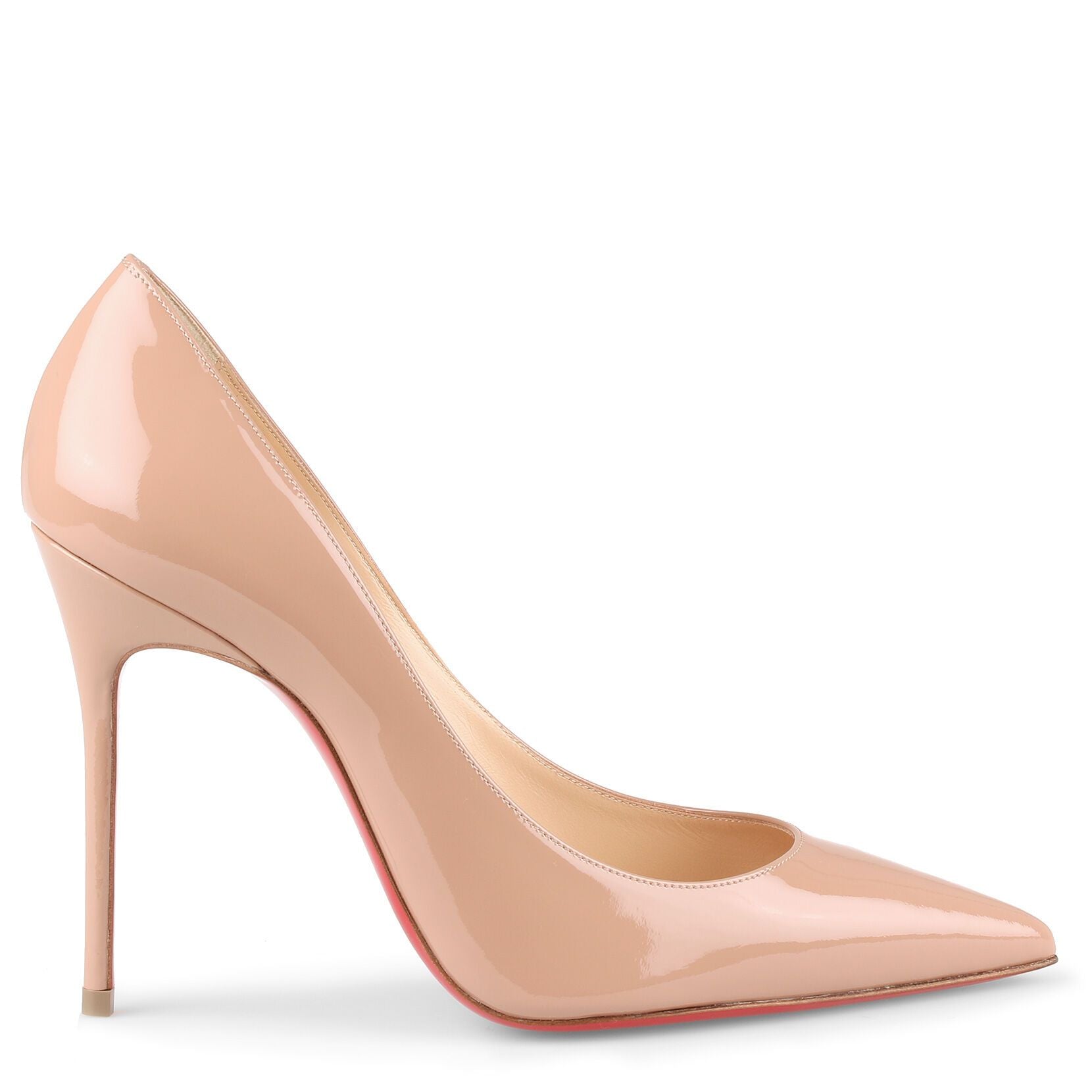 Christian Louboutin | Decollete 554 100 beige patent leather pump