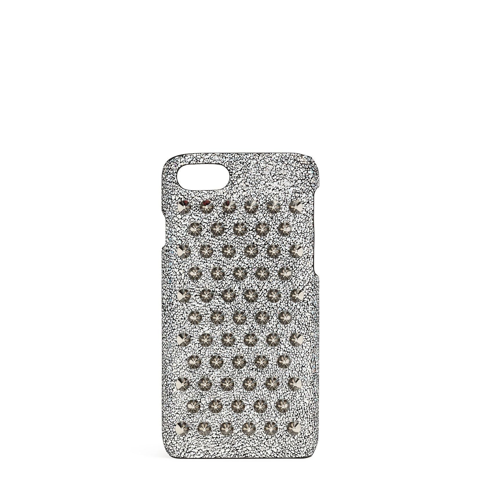 Christian Louboutin | Loubiphone 7 and 8 silver spikes iPhone case