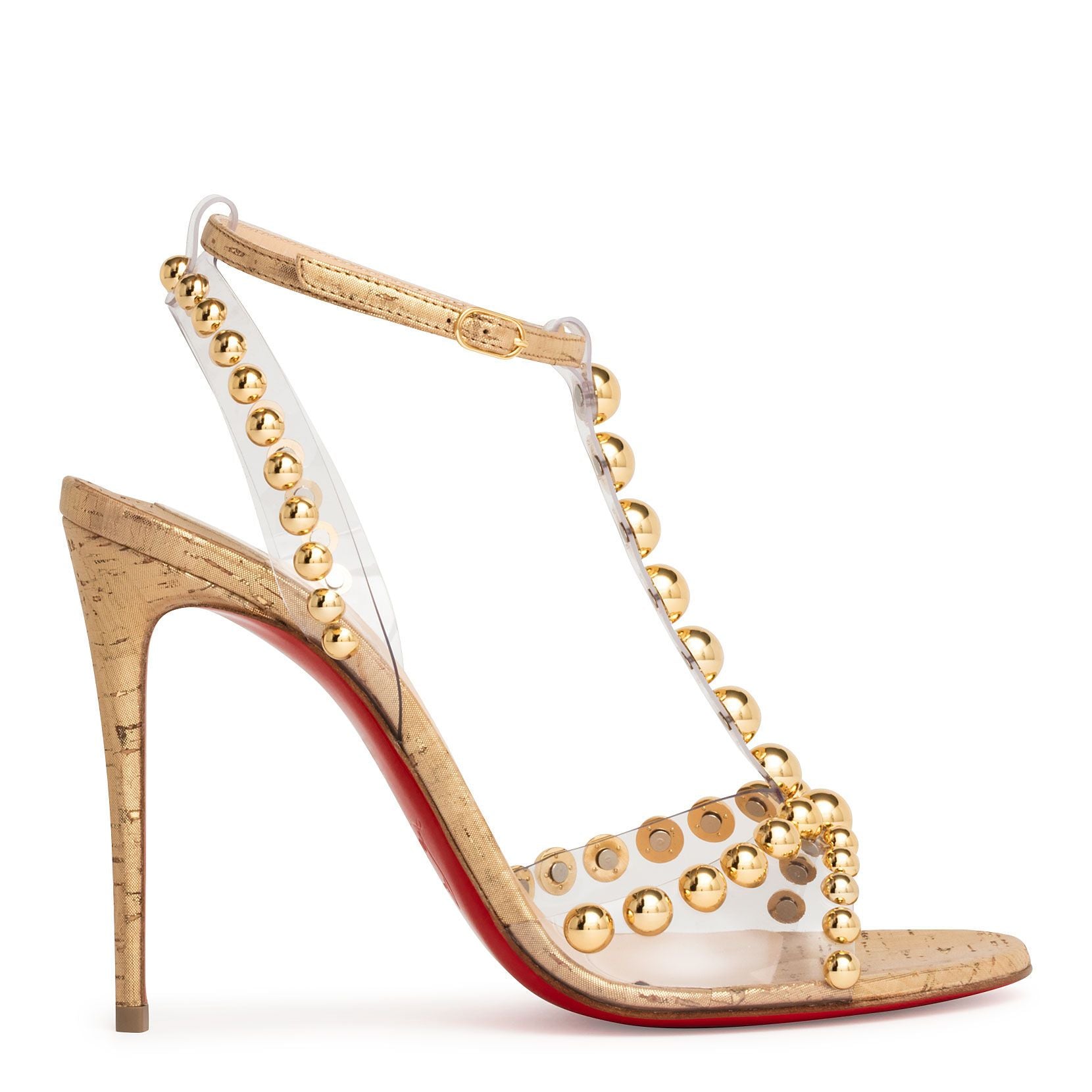 Christian Louboutin | Faridaravie 100 pvc gold sandals | Savannahs
