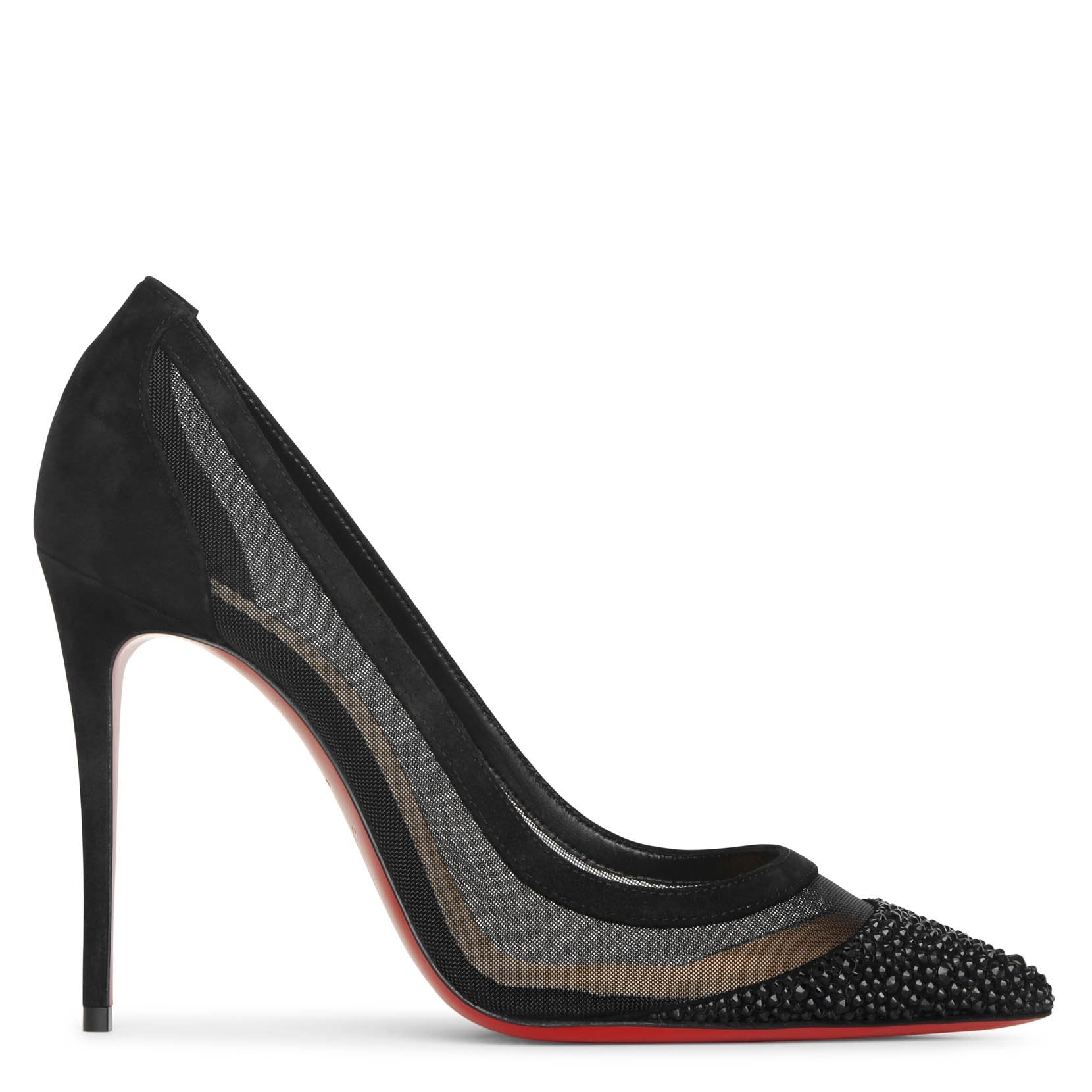 Christian Louboutin | Galativi Strass 100 black suede pumps