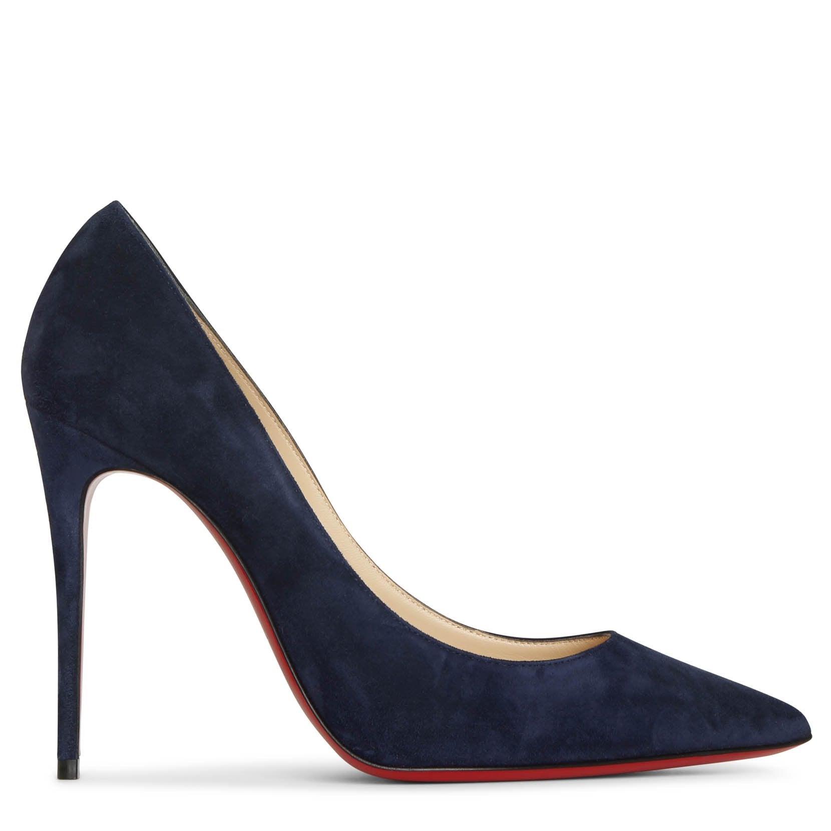 Christian Louboutin | Kate 100 midnight blue suede pumps | Savannahs