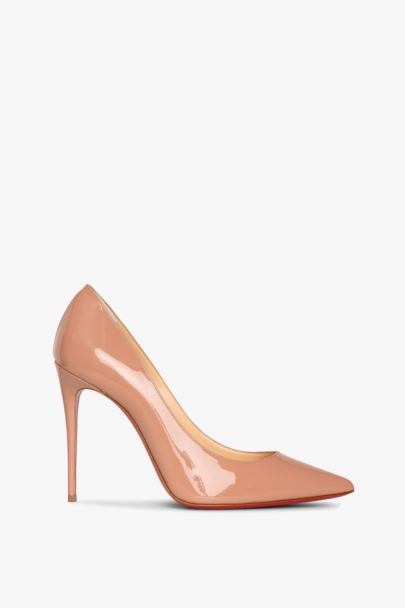 Christian Louboutin | Kate 100 beige patent pumps | Savannahs