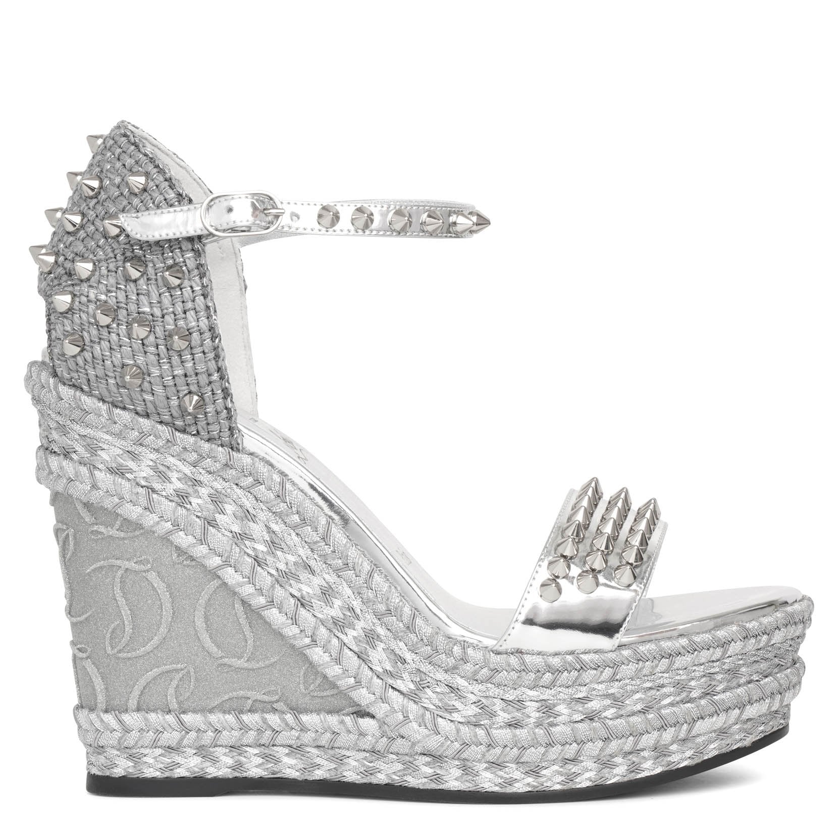 Christian Louboutin | Madmonica 120 glitter wedge sandals | Savannahs