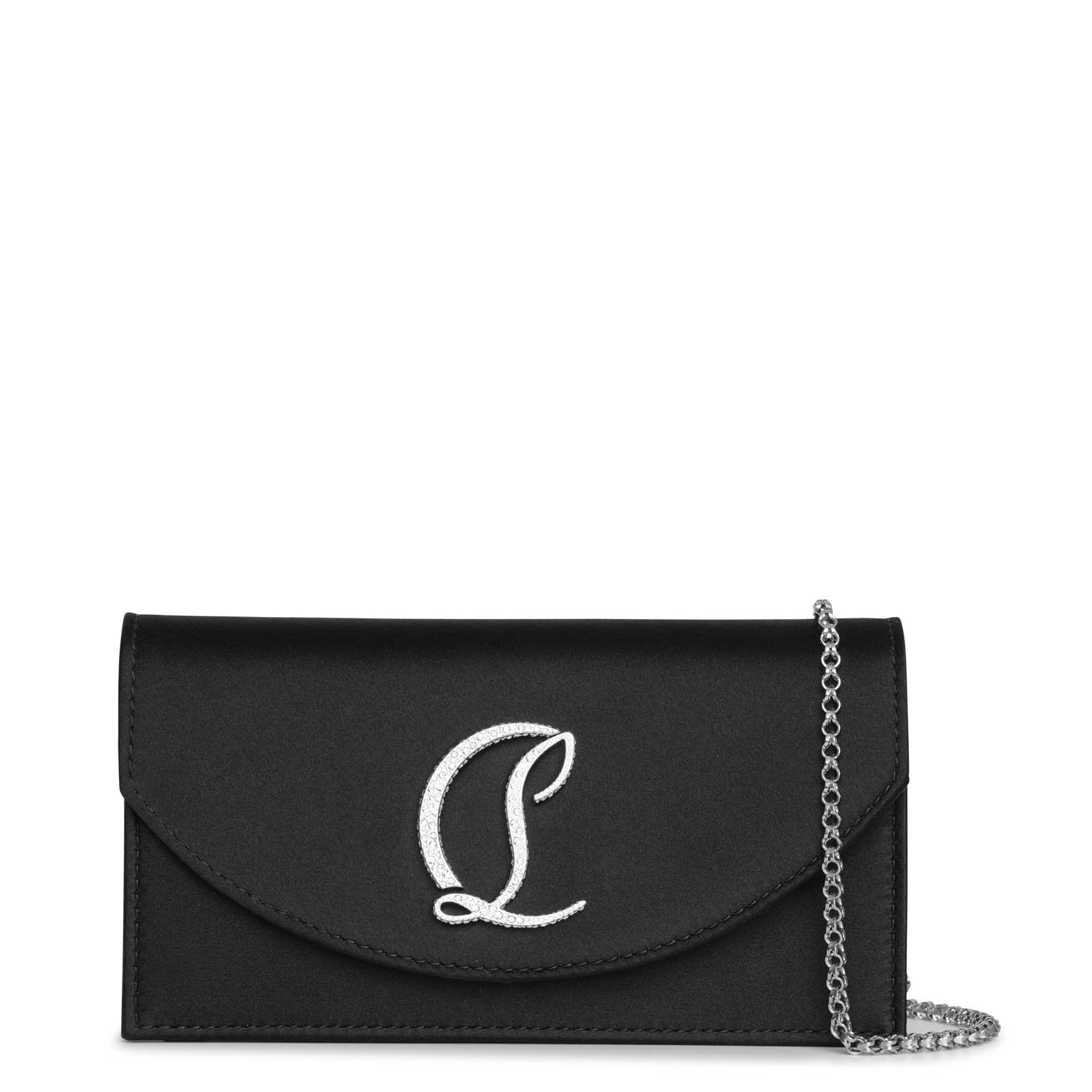 Christian Louboutin | Loubi 54 small black satin strass | Savannahs