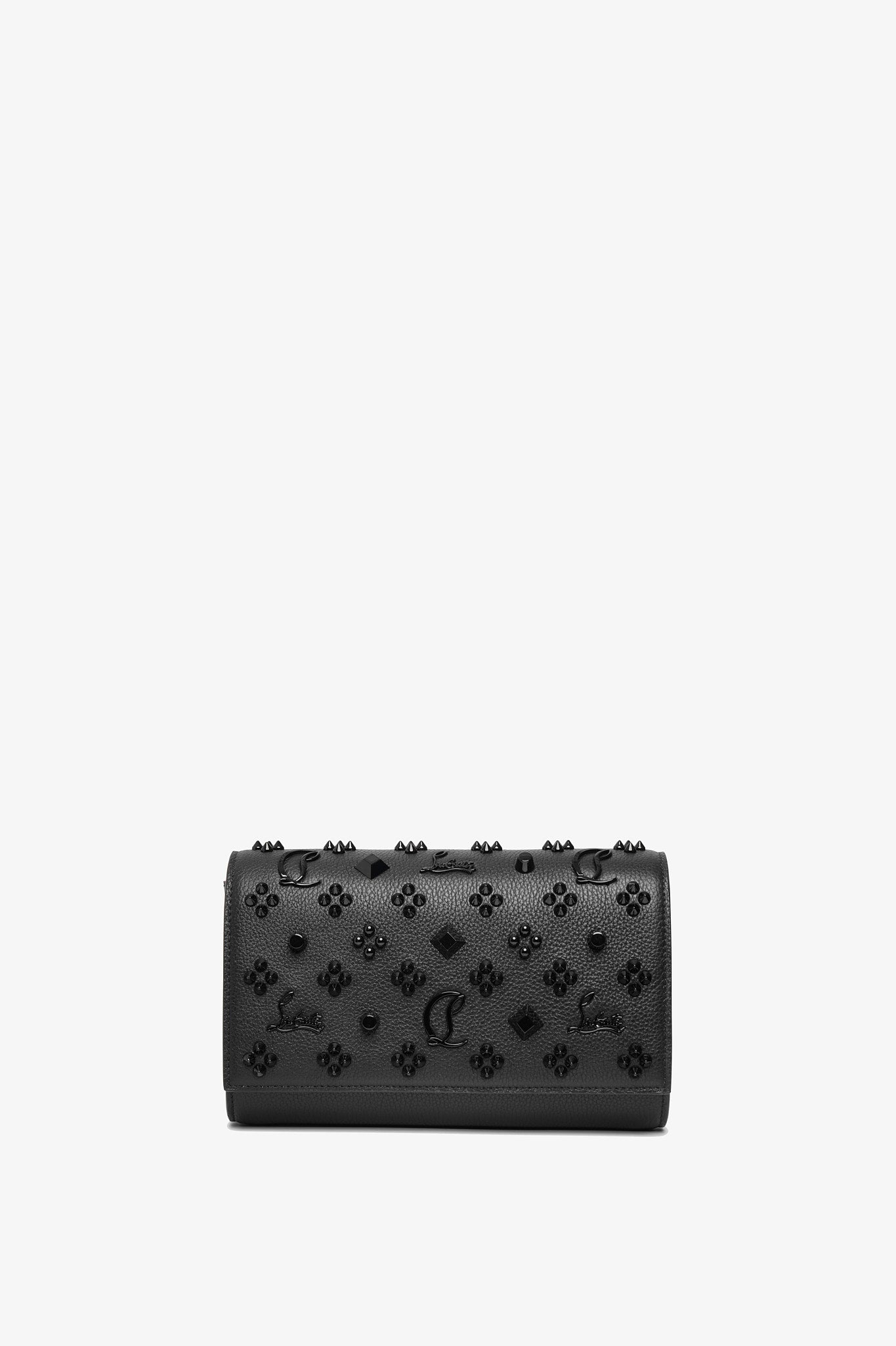 Christian Louboutin | Paloma black leather clutch | Savannahs