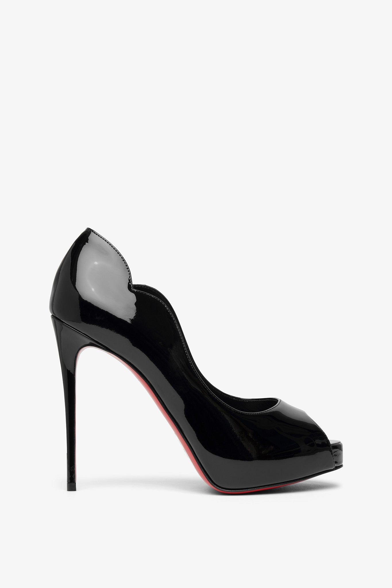 Christian Louboutin | Hot Chick Alta 120 black patent pumps