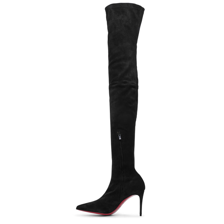 Kate Botta Alta 85 black suede stretch boots