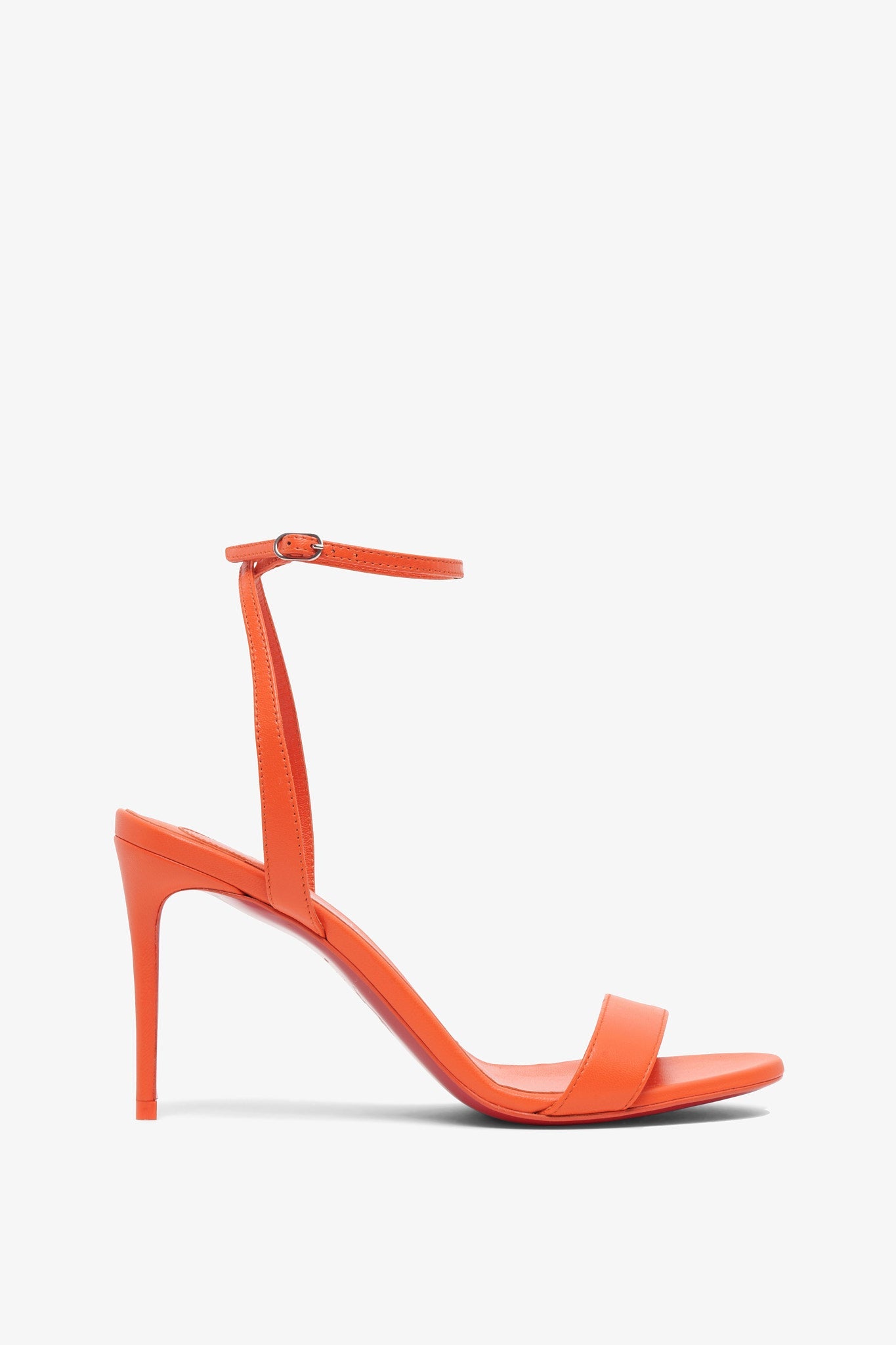 Christian Louboutin/エスパドリーユ/Orange CHRISTIAN LOUBOUTIN Super Loubi studded rubber flip flops | NET-A