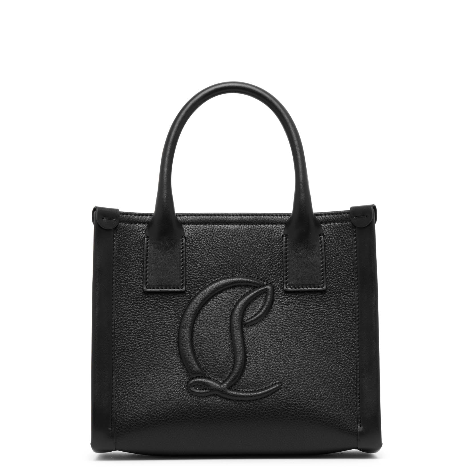 Christian Louboutin | By my side E/W mini black leather tote bag