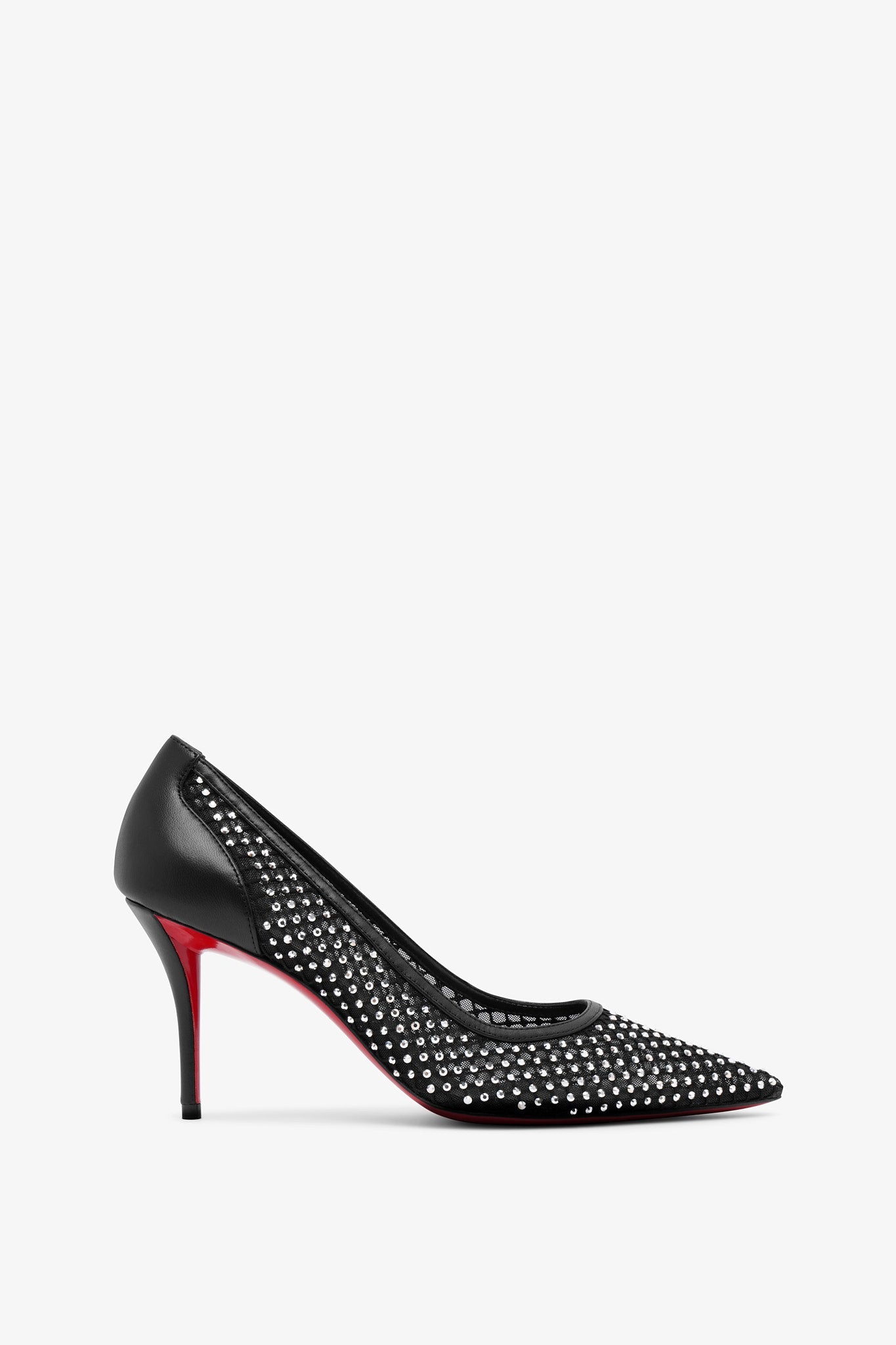 Christian Louboutin | Apostropha 80 black mesh pumps | Savannahs