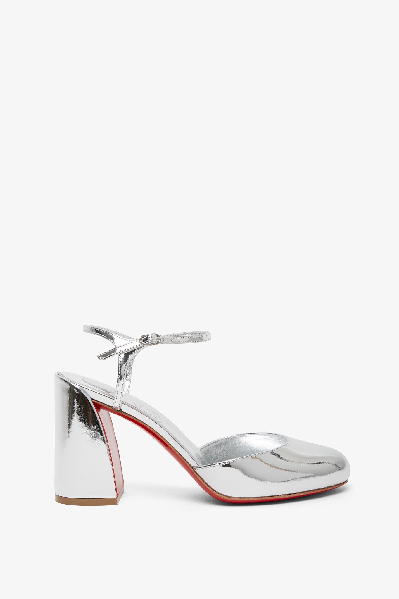 Christian Louboutin | Jane pump 85 silver pumps | Savannahs