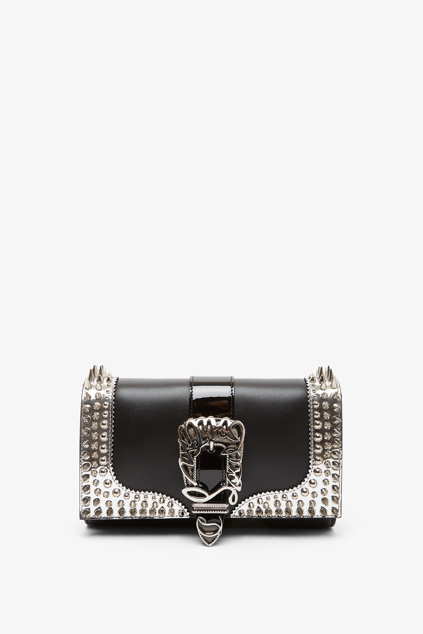 Christian Louboutin | Paloma Giddy black spikes clutch | Savannahs