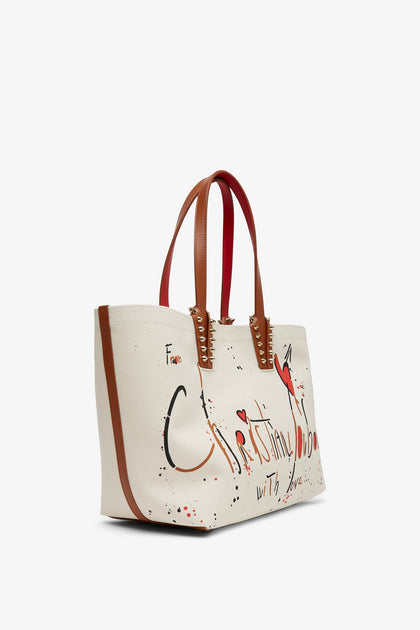 Christian Louboutin | Cabata beach small canvas tote bag