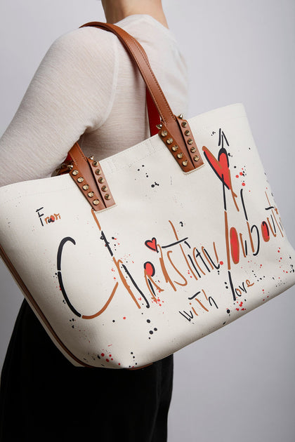 【Christian Louboutin】Cabata small トートバッグ コットン Cabata small - トートバッグ - コットン - ベージュ