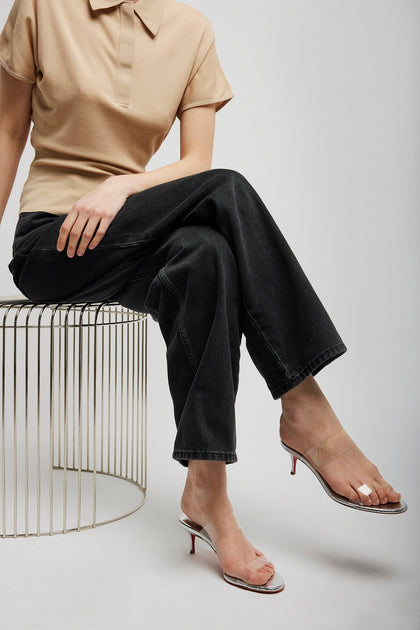 Christian Louboutin | Just Nothing 55 silver sandals | Savannahs
