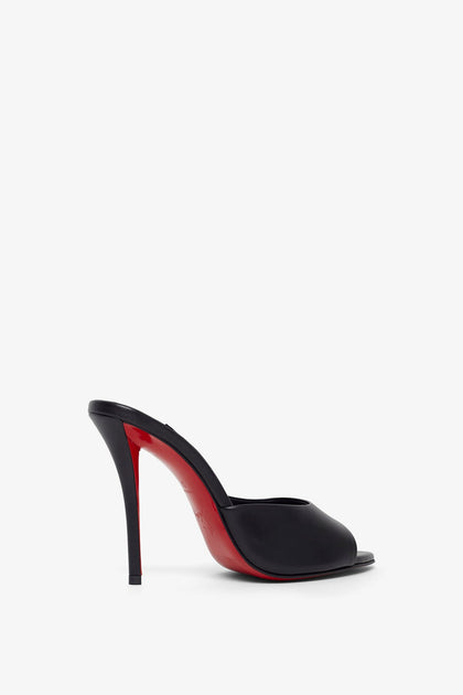 Christian Louboutin | Miss Z 100 black leather mules | Savannahs