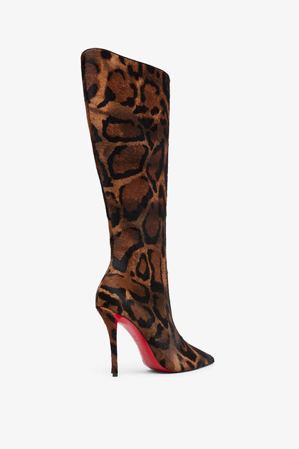 Christian Louboutin | Miss Z 100 leopard boots | Savannahs