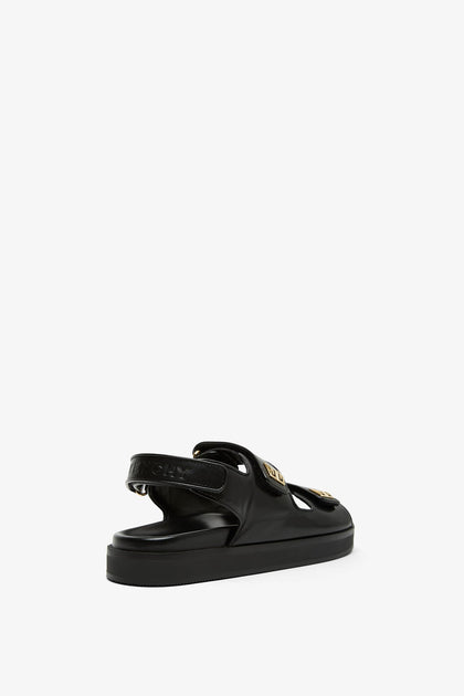 Givenchy | 4G black strap flat sandals | Savannahs