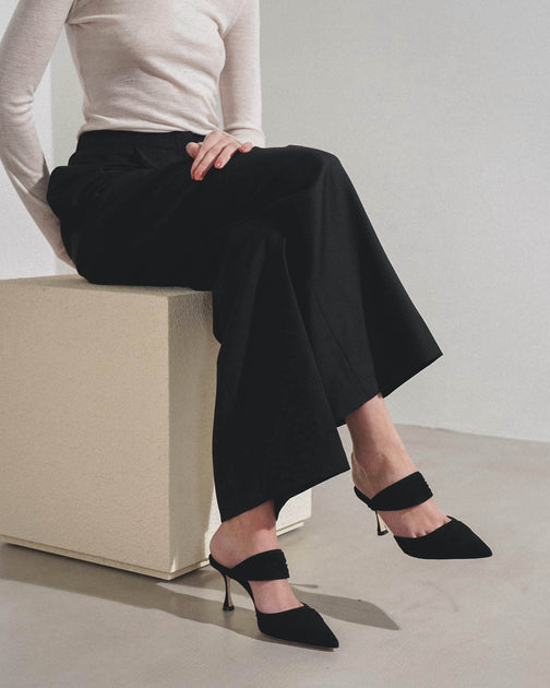 MANOLO BLAHNIK 24SS ブラック CIRCEAMU 70 スエード ミュール MB24128S-Manolo-Blahnik-