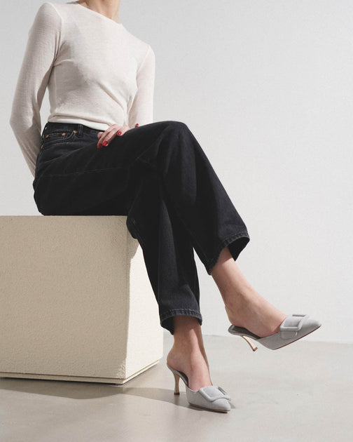 靴 Maysli 70 Maysli 70 suede slingback pumps in brown - Manolo Blahnik | Mytheresa