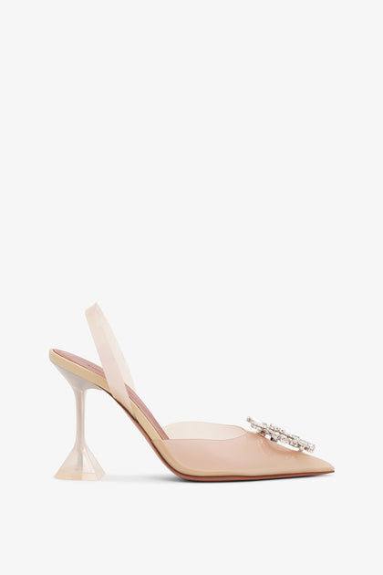 パンプス AMINA MUADDI BEGUMSLINGBACK PUMPS Amina Muaddi Begum 70mm Slingback Pumps | White | FARFETCH CA