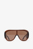 Bombe brown overized sunglasses