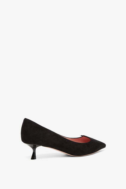 パンプス ROGER VIVIER I LOVE BLACK SUEDE DECOLLETES Roger Vivier I Love Black Suede Decolleté – LOZURI®