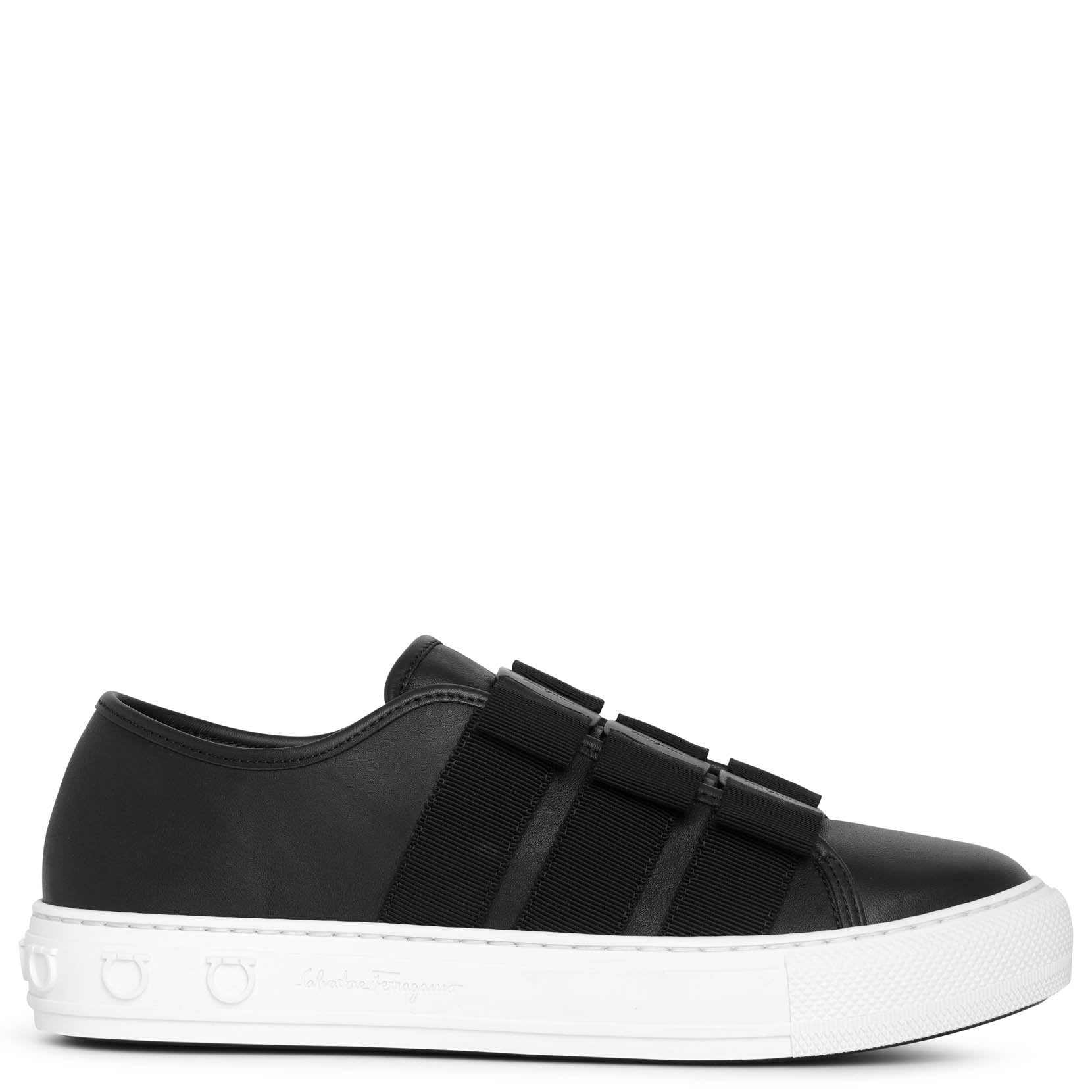 Ferragamo | Nataly black bow sneakers