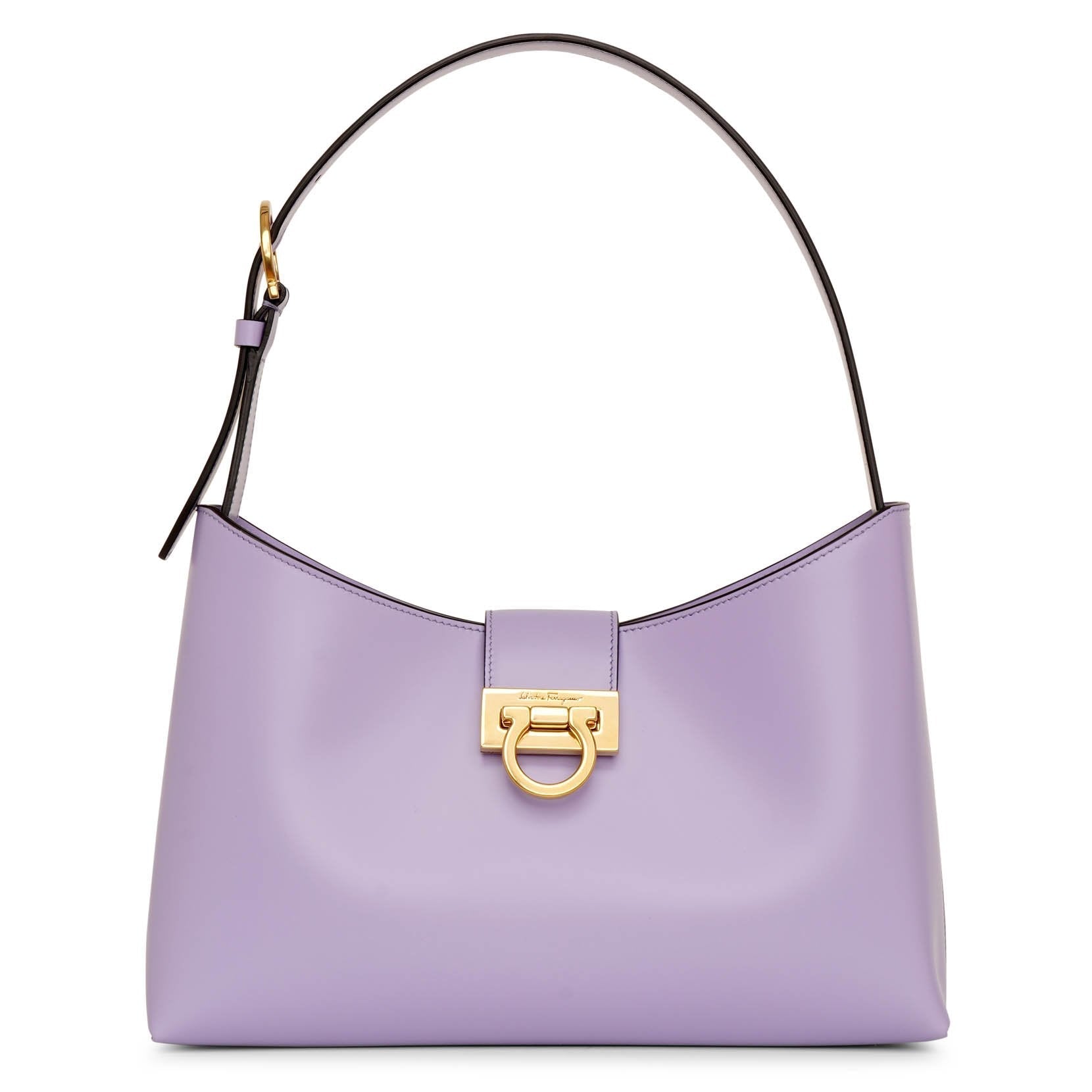 Ferragamo ハンドルバッグ　ショルダー　パープル FERRAGAMO - フェラガモ／Salvatore Ferragamo バッグ ハンドバッグ 鞄