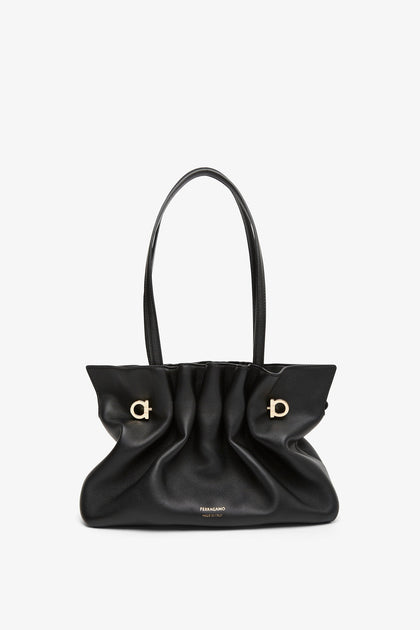 Salvatore Ferragamo ブラックパーティーバッグ Ferragamo | Ferragamo Soft-bag small black | Savannahs