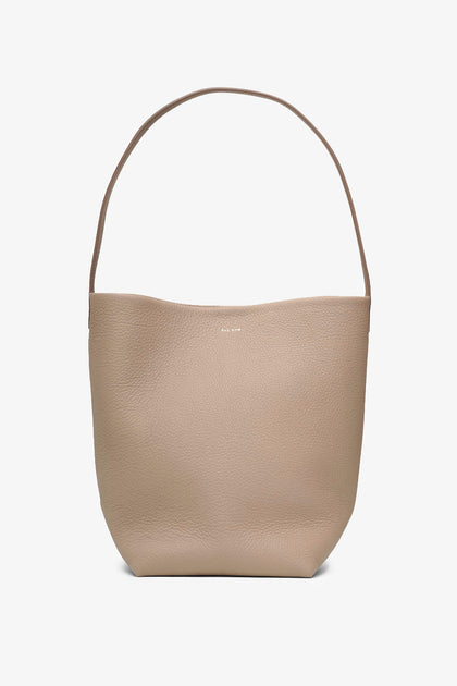 The Row | Medium N/S Park taupe grain leather tote bag