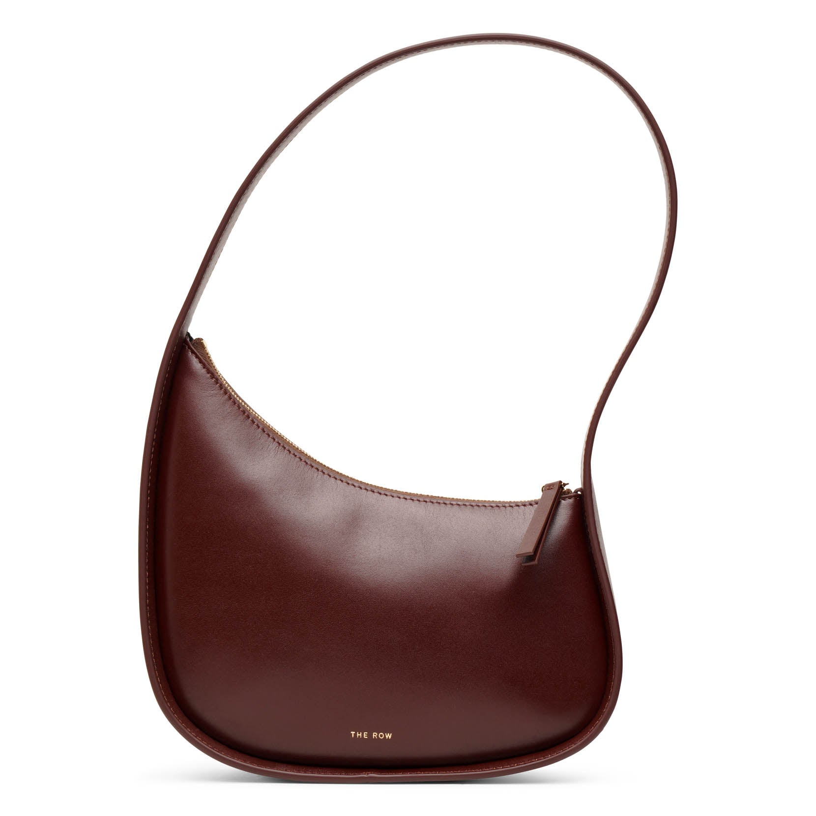 The Row | Half Moon bourbon leather shoulder bag | Savannahs