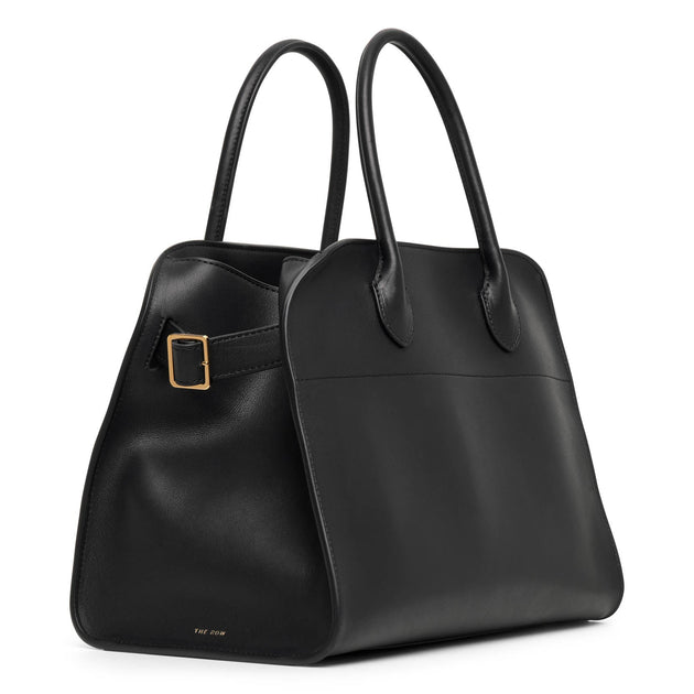 The Row | Soft Margaux 12 black leather bag | Savannahs