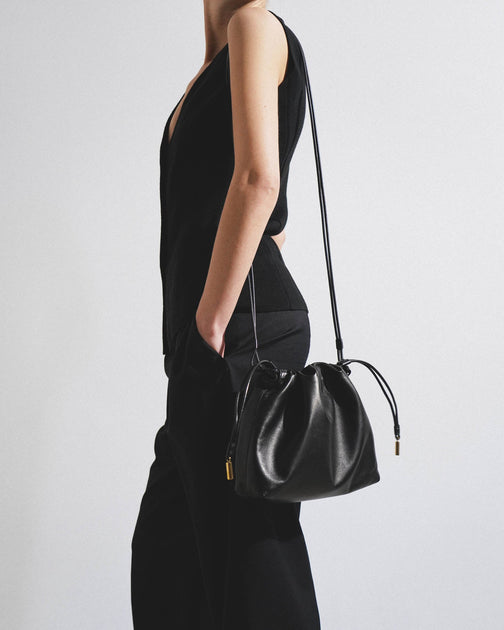 Angy black leather bag