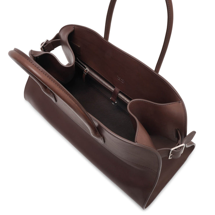 EW Margaux dark brown leather bag
